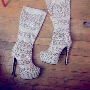 Macki stiletto studded boots